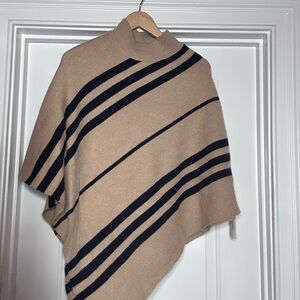 Striped Tan and Black Women's Sweater